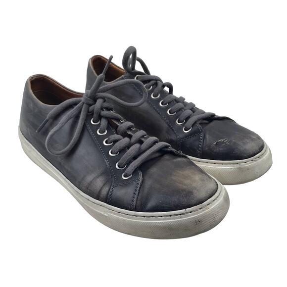 Magnanni Men's Distressed Leather Low-Top  17961 Brando Fashion Sneaker Size 8? - Picture 1 of 9
